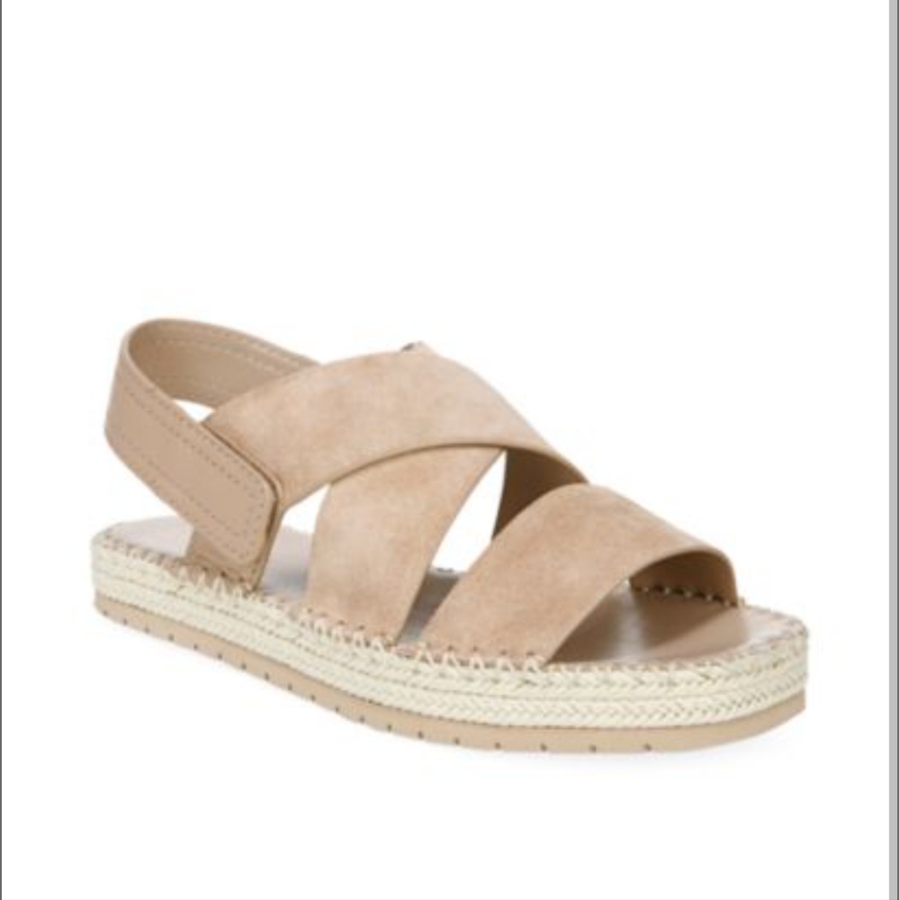 Vince Tenison 2 Leather Platform Slingback Sandals Size 10